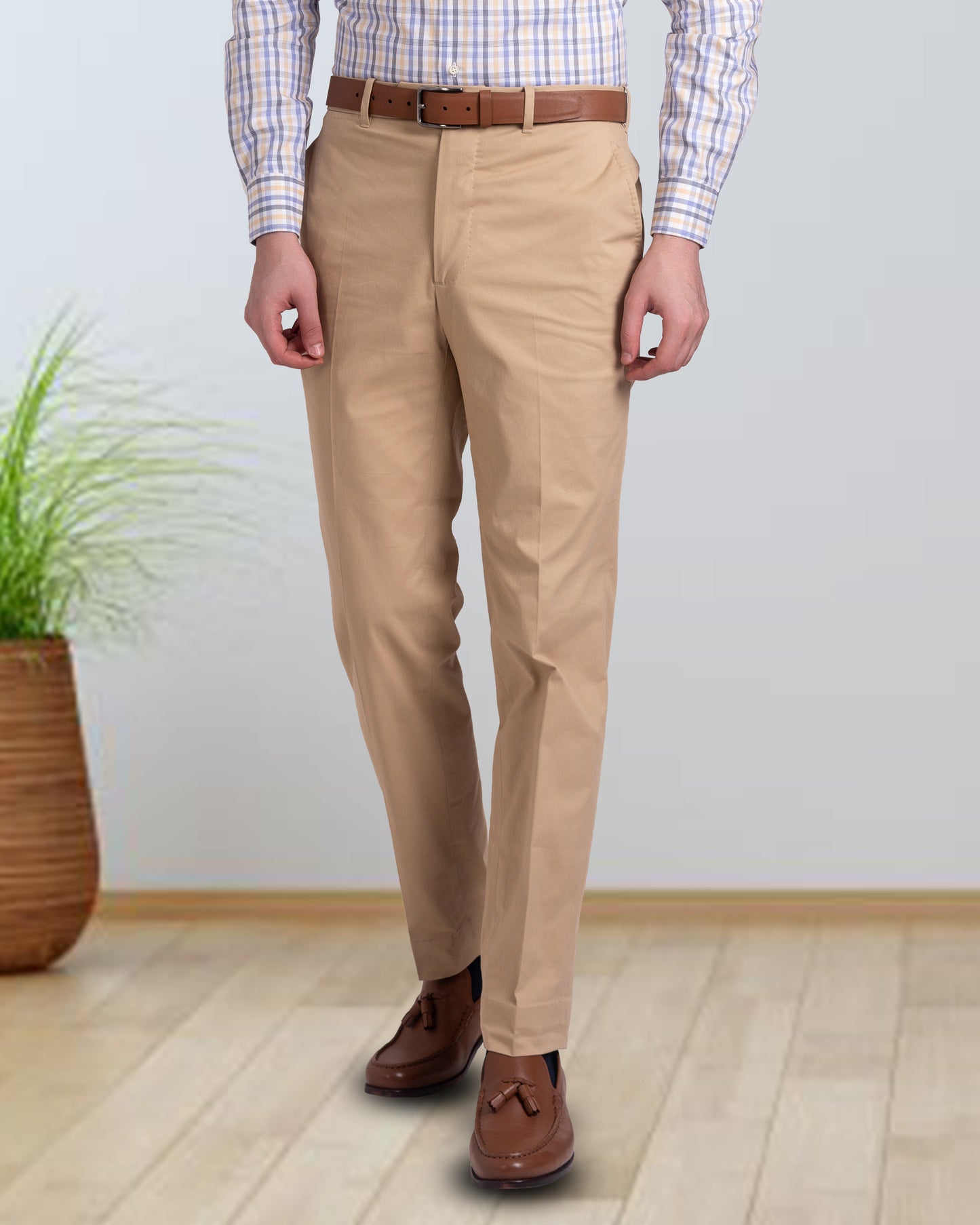 Custom Genoa Chino Pants for Men in Beige – Luxire Custom Clothing