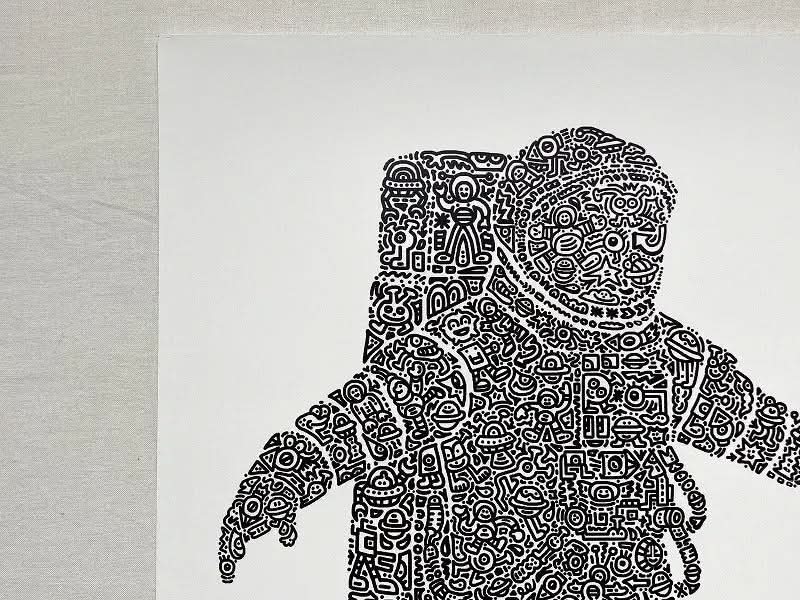 Mr Doodle – Astrodoodle (2017) | Limited Edition Screenprint