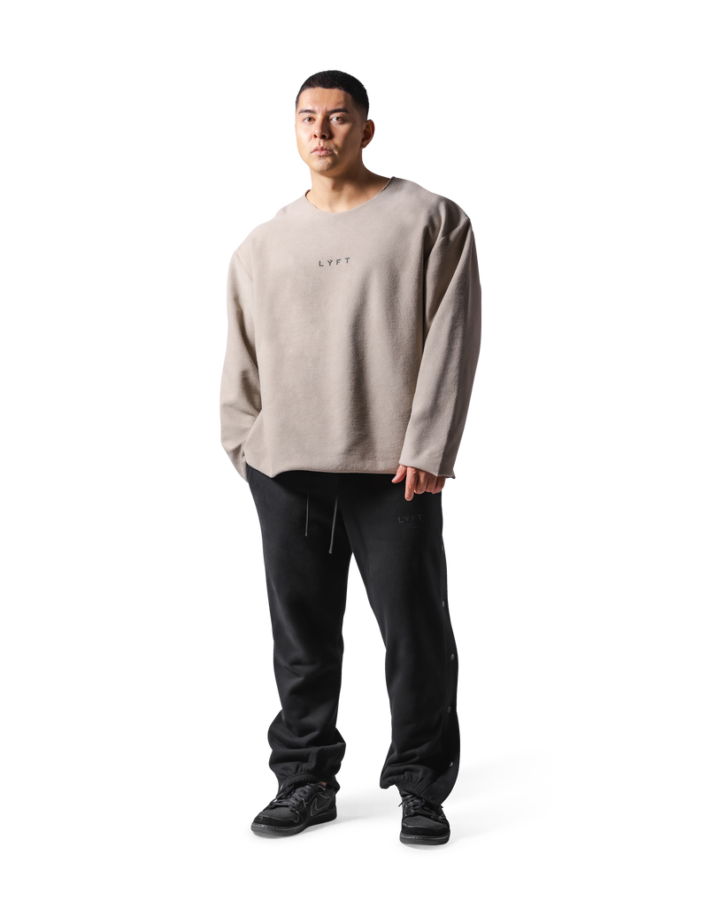 Knit Like Loose Sweat Shirt - Beige – LÝFT