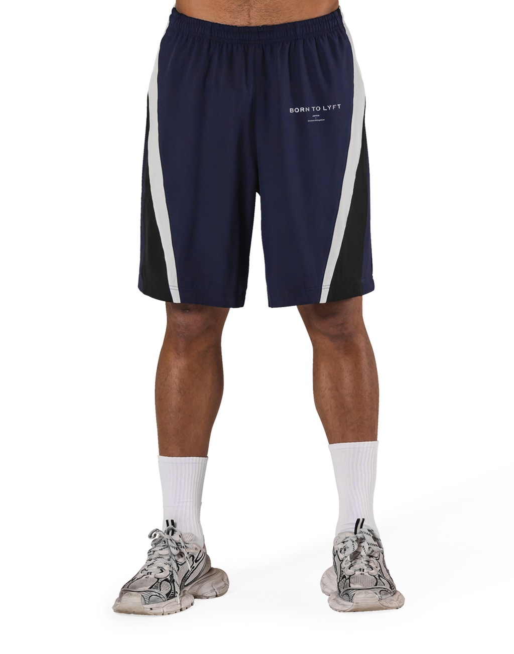 2Line Wide Shorts V.2 - Navy – LÝFT