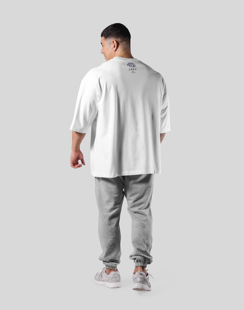 LÝFT × Power House Gym Extra Big T-Shirt - White