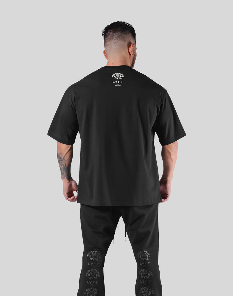 LÝFT × Power House Gym Big T-Shirt - Black