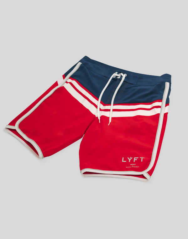LYFT リフト STAGE SHORTS - RED サーフパンツ S Sサイズ。LYFT