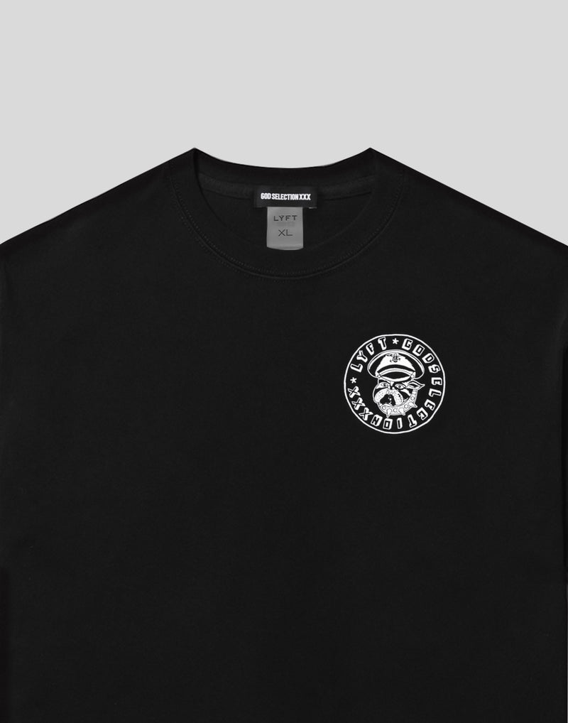 LÝFT × XXX Limited Graphic Big T-Shirts - Black