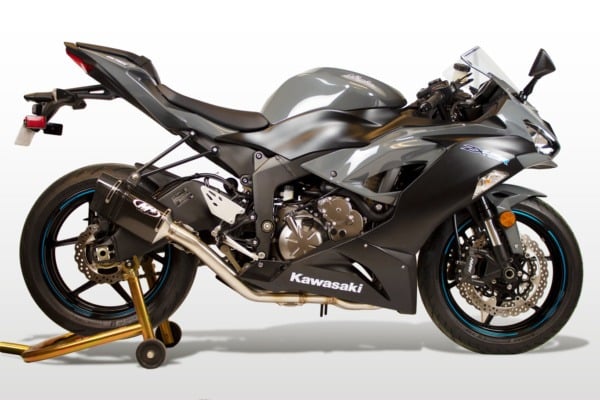 sa.. 2009-2025 Kawasaki ZX-6R Full System Street Slayer Carbon