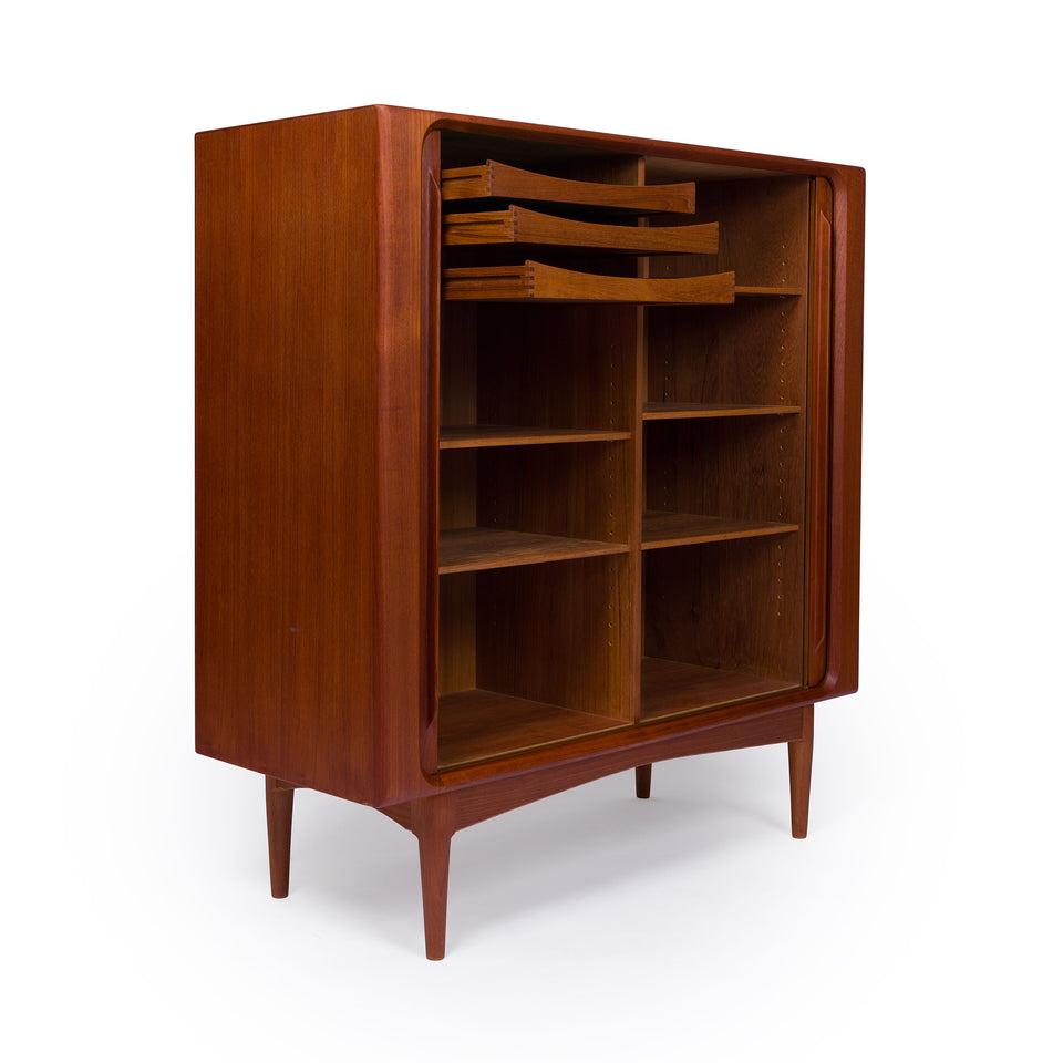 Vintage Danish Bernhard Pedersen & Søn High Sideboard in Teak – MCM-SF
