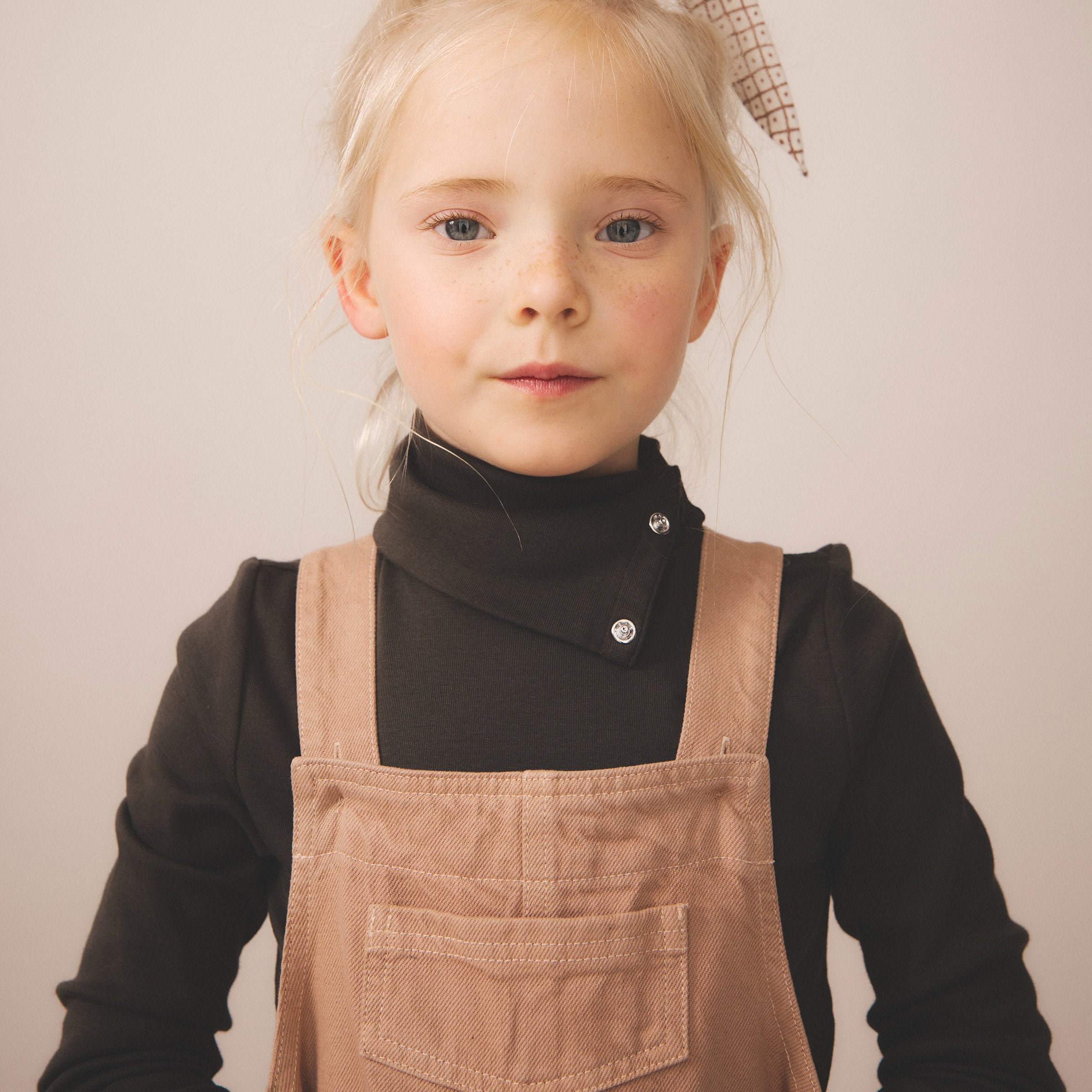 Pima Cotton Snap Turtleneck - Shale – MamaOwl