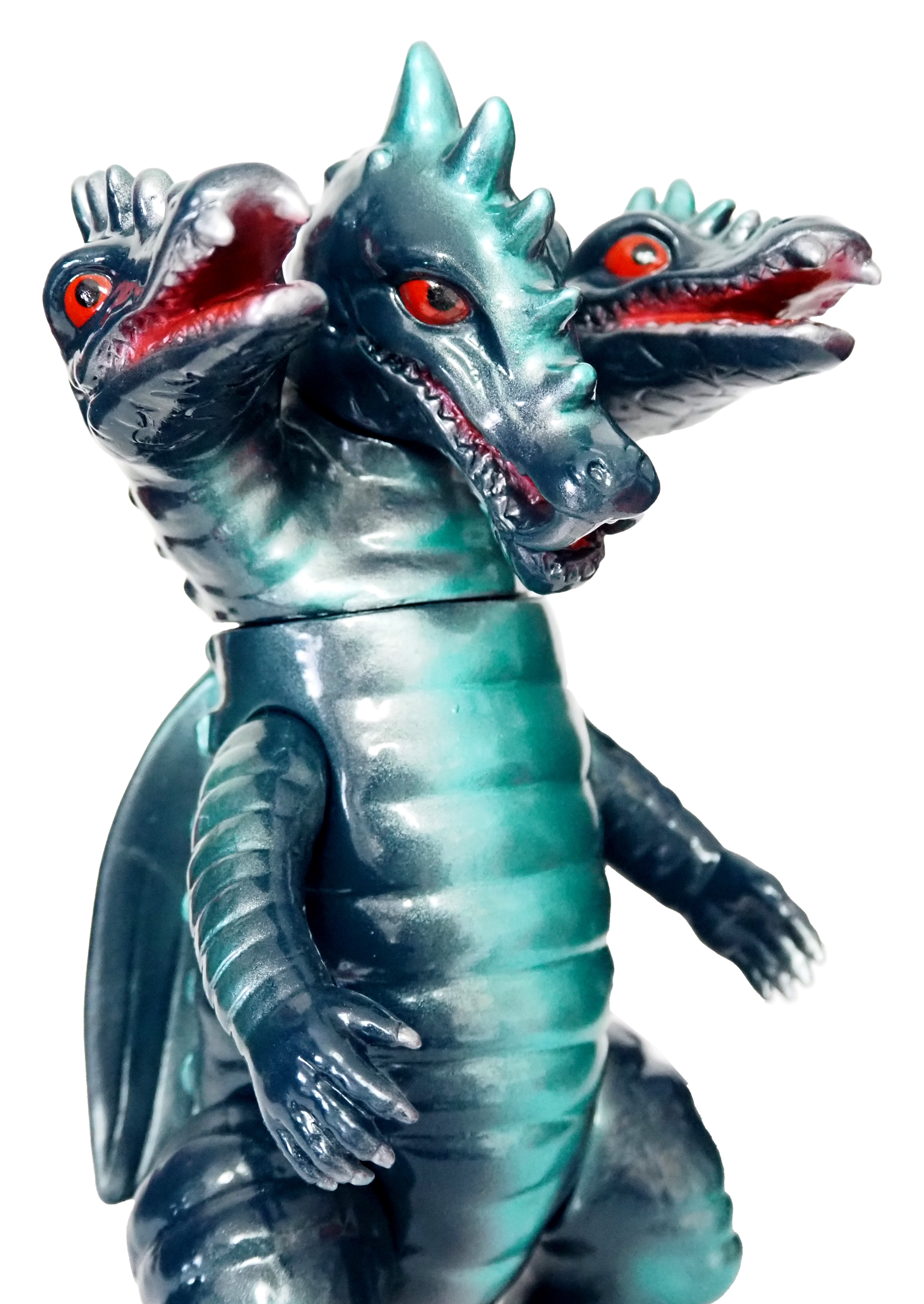 三つ首竜「スペクトルマン」登場怪獣（マスダヤ復刻）ソフビフィギュア