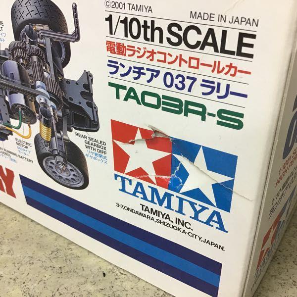 ジャンク 組済み タミヤ 1/10 電動RC ランチア 037 ラリー TA03R-S