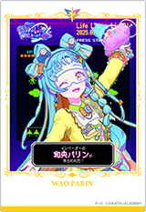直筆サイン入りアイカツアカデミー！カード(P-21-R) ALL AIKATSU