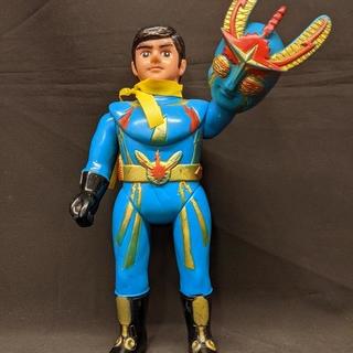 イナズマン 塗装版 面取れ ソフビ 約25cm イナズマン 塗装版 面取れ