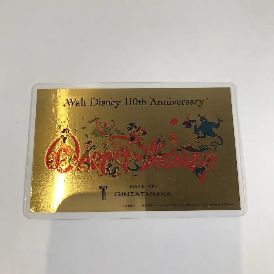 田中貴金属 ギンザタナカ 純金 カレンダー disney ディズニー 110周年