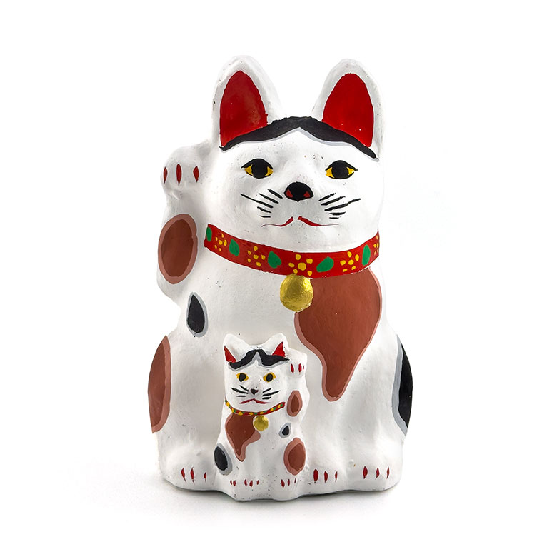 郷土玩具 つつみ人形 招き猫 まねきねこ 3点セット 招き猫5の2【宮城