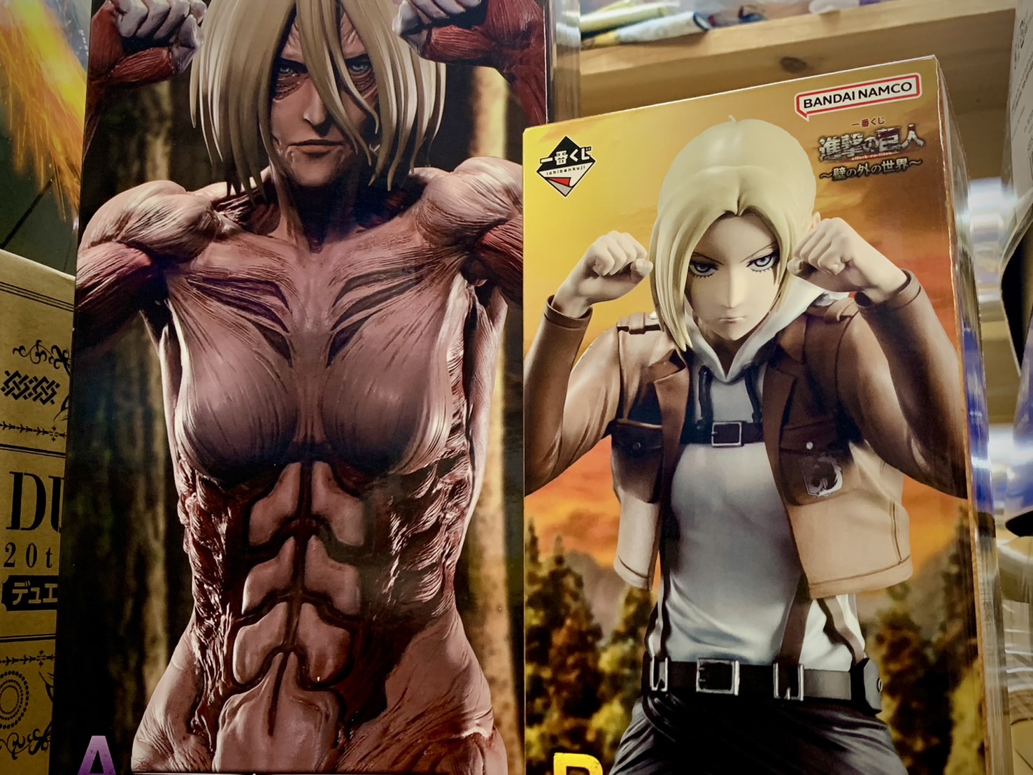 進撃の巨人 一番くじ 壁の外の世界 a賞 女型の巨人 ラストワン エレン