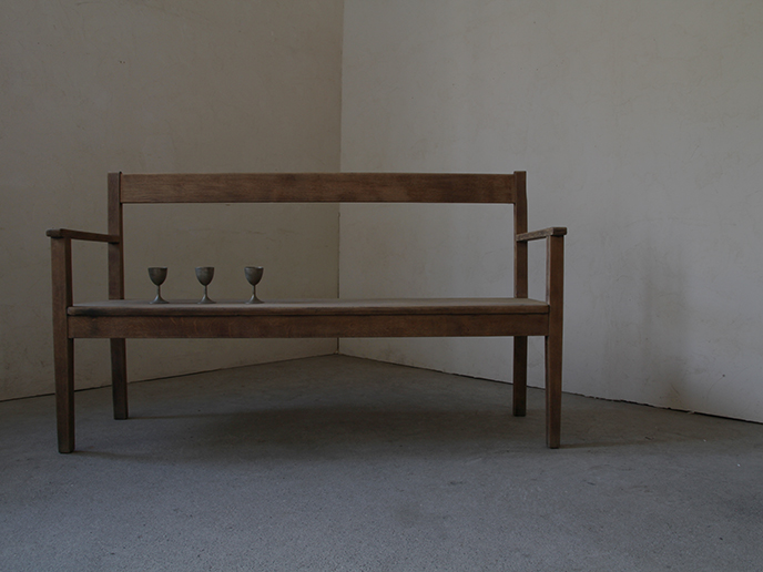 フランス アンティーク家具 ベンチラック 1910年頃 オーク材 フランス