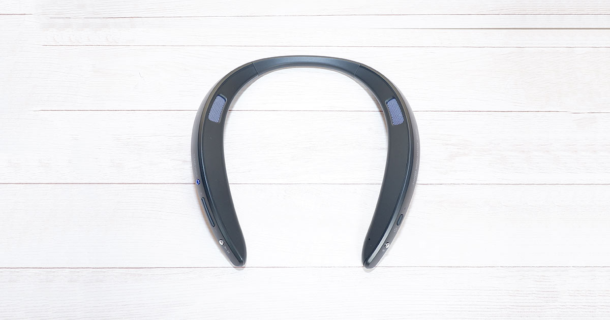 AN-SS2 レビュー】シャープの小型軽量のウェアラブルネックスピーカー