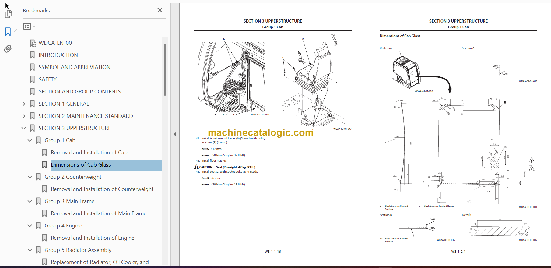 ちせページ Hitachi ZX55U-6 Hydraulic Excavator Technical and
