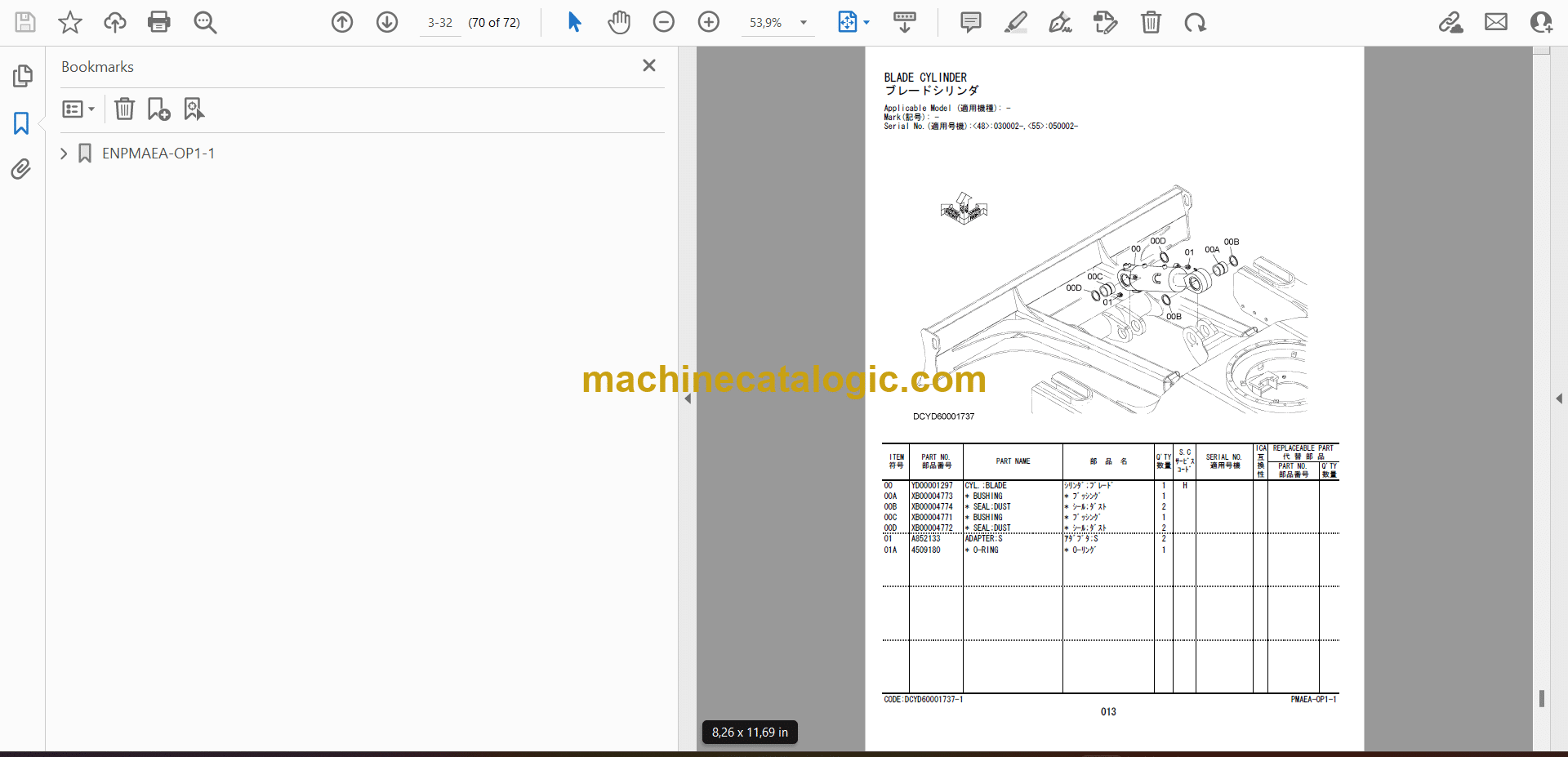 Hitachi ZX48U-5A,ZX55U-5A Reinforcement Track Operator's Manual