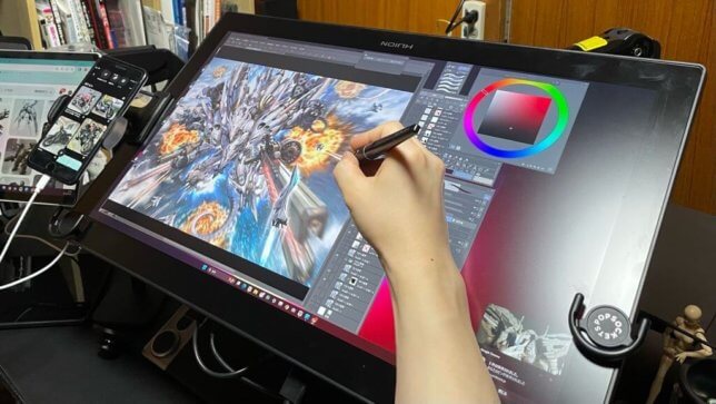 超美麗液タブhuionのKamvas Pro24 (4K)レビュー。2.5Kと4Kどっちを買う