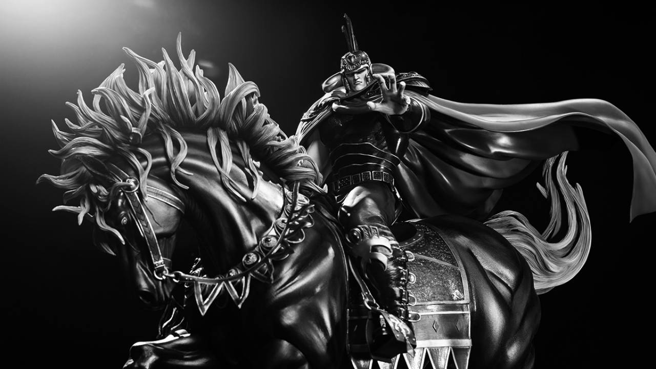 ラオウ & 黒馬号 フィギュア ARMOR OF RULER ラオウ & 黒馬号