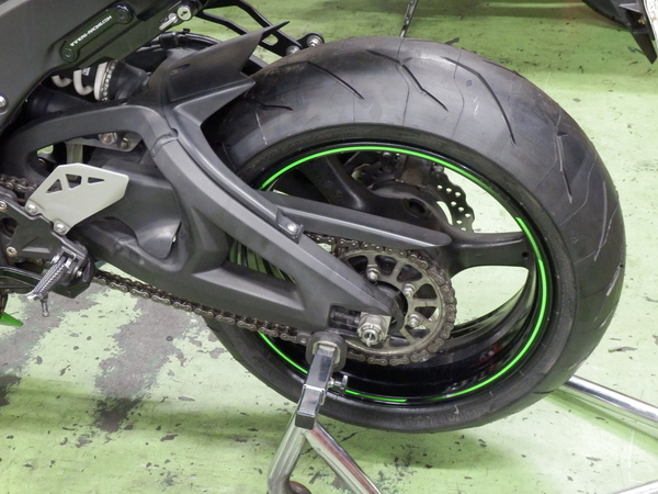カワサキ ZX-10R『タイヤ交換』ディアブロ ロッソコルサ - NAPS-ON