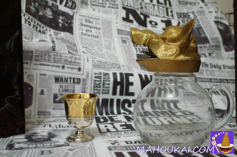 ハリポタ グッズ：金銀 ホグワーツ ゴブレット（本物でも非PROP