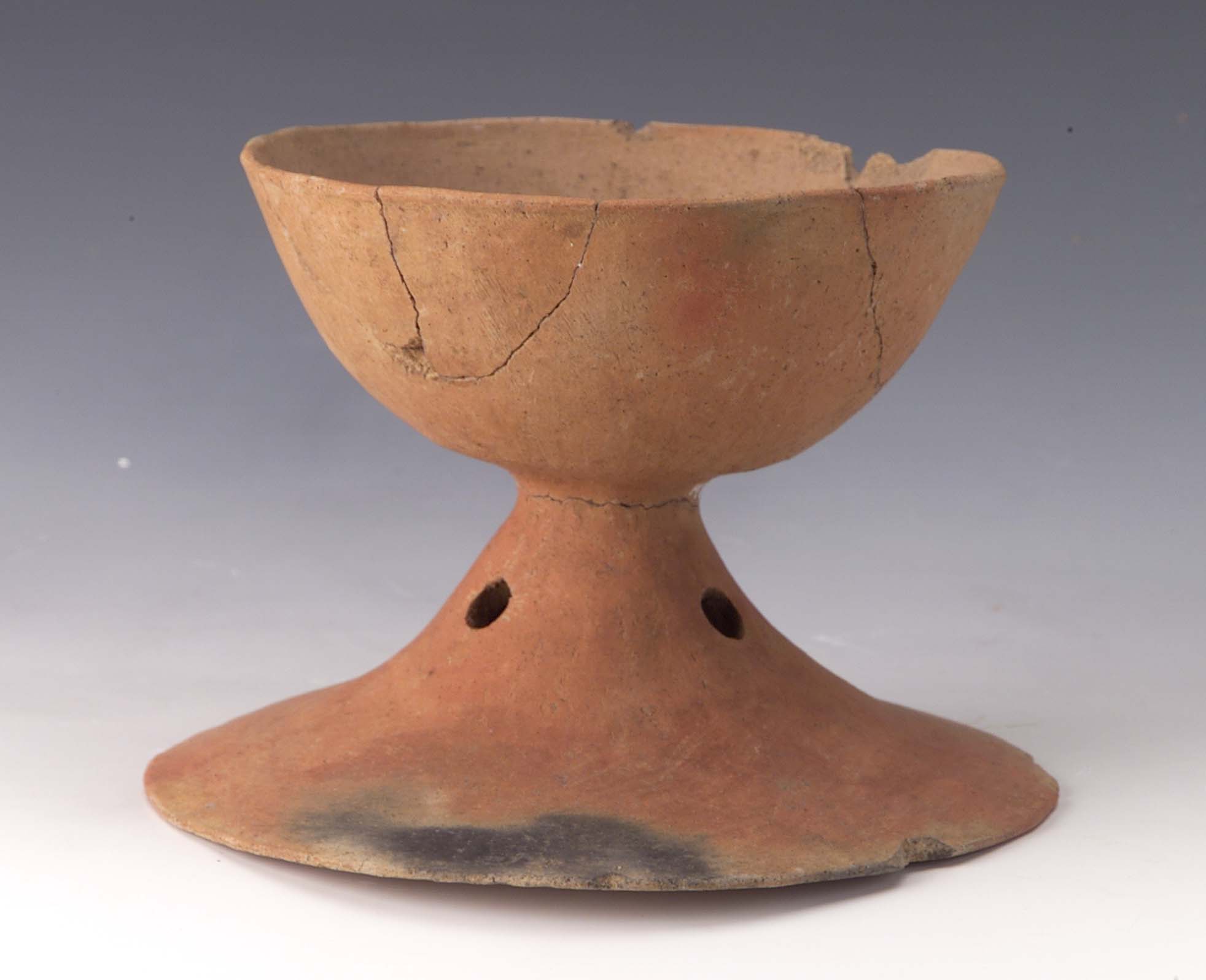 古墳時代〜平安時代 土師器 赤褐色土器 盤 皿 直径 約25.9cm 岩手県