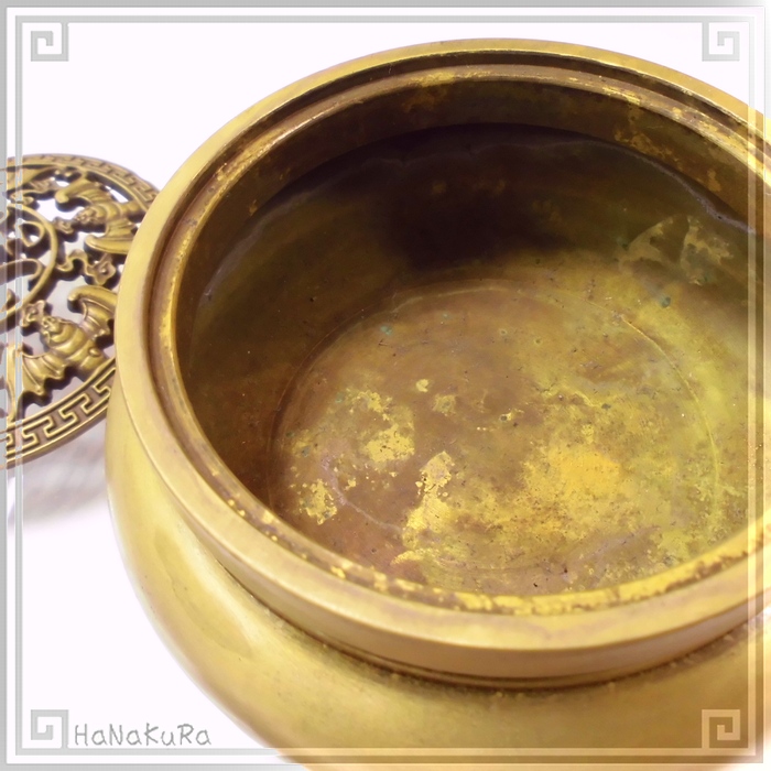 中華金物 630 香炉 五福臨門 銅製 蝙蝠 寿 | 中華金具、金物、鈴ベル