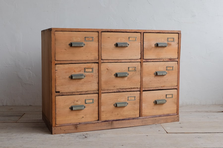 アンティークの九杯の引き出し棚 | ライフスタイルショップICCA Online