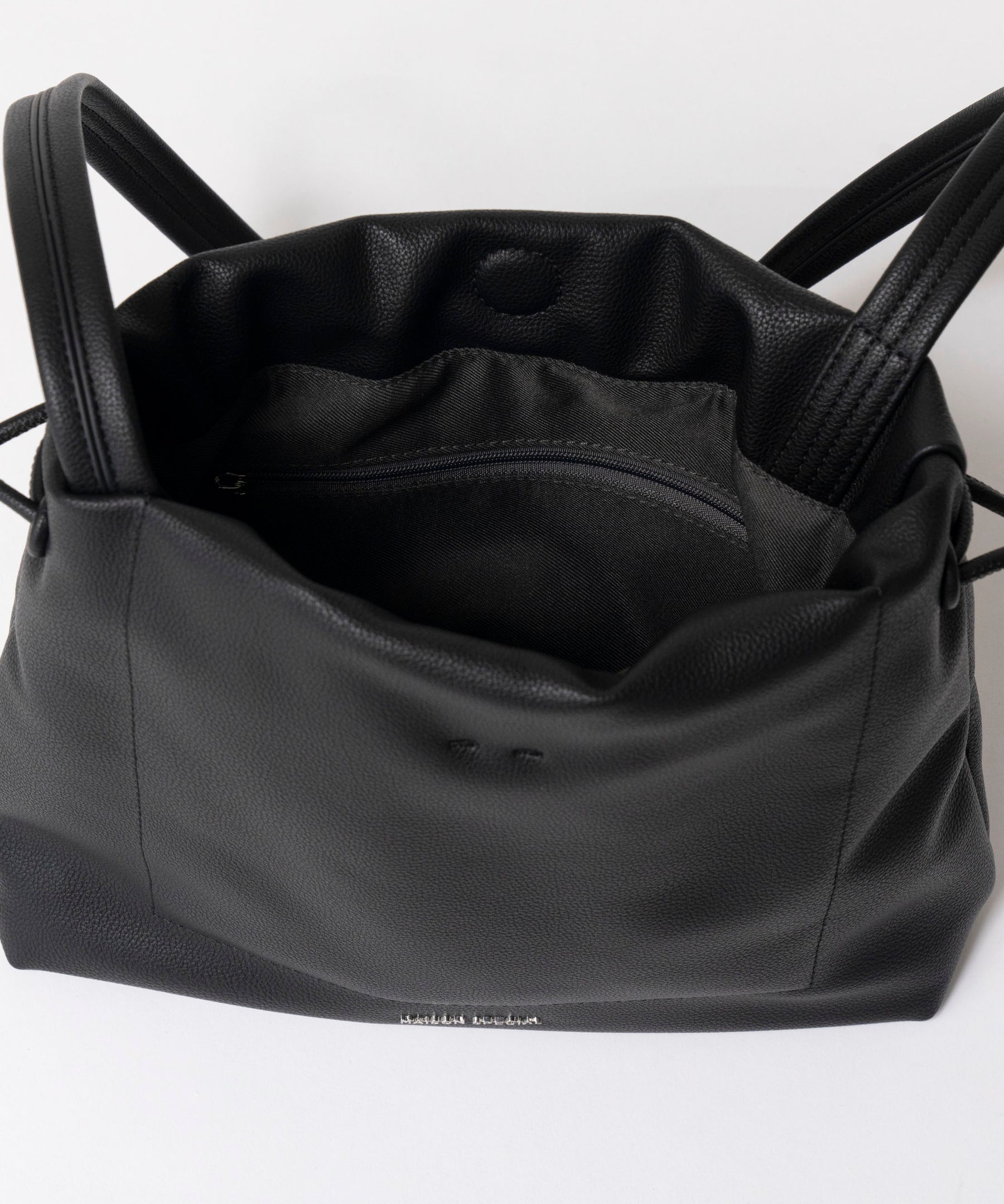 SALE】2way Shrink Vegan Leather Drawstring Shoulder Bag