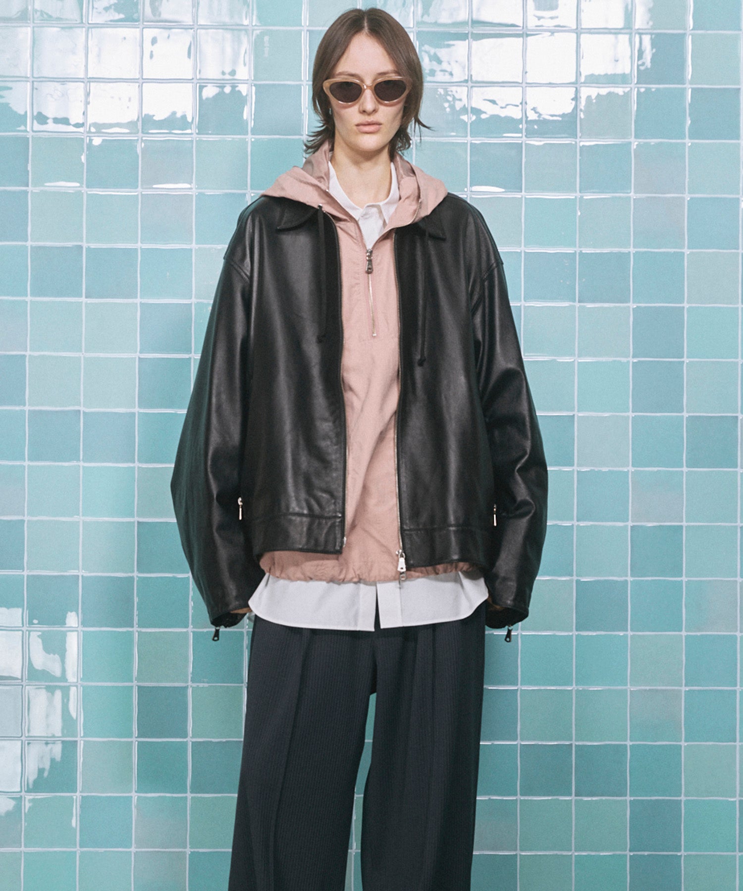 25AW】メゾンスペシャル 新作レザーライダース 黒 未使用 39,600円