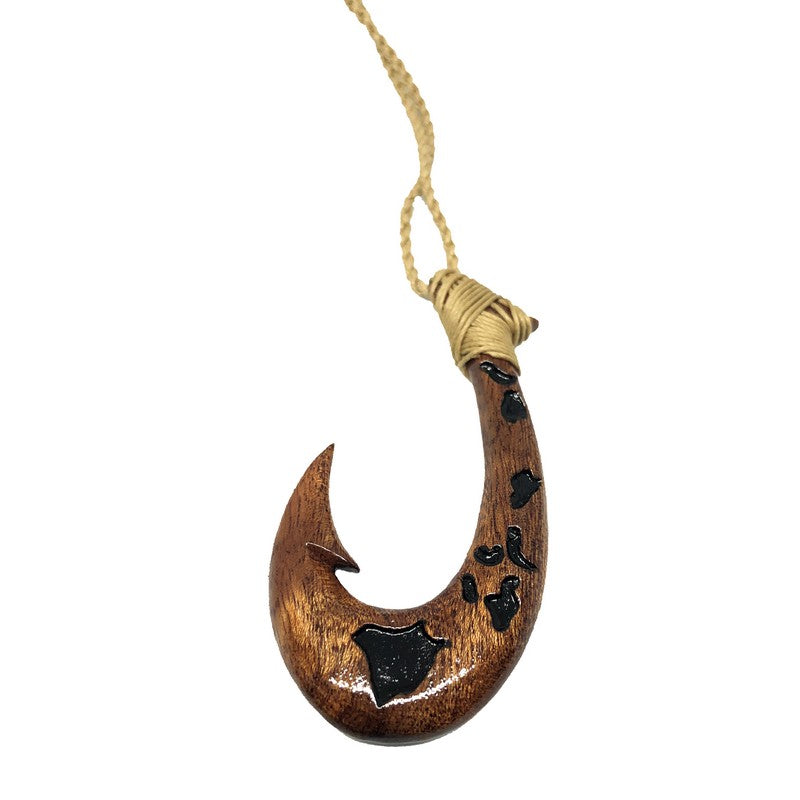The Hawaiian Calabash antique fish hook付 The Hawaiian Calabash