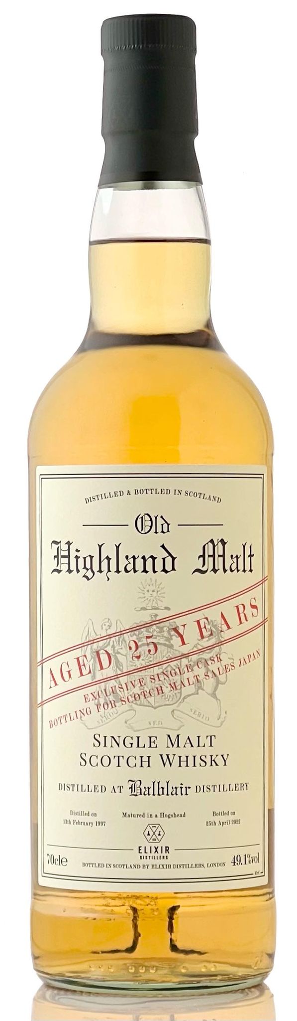 レトロラベル】バルブレア [1997] 25年 ホグスヘッド【エリクサー