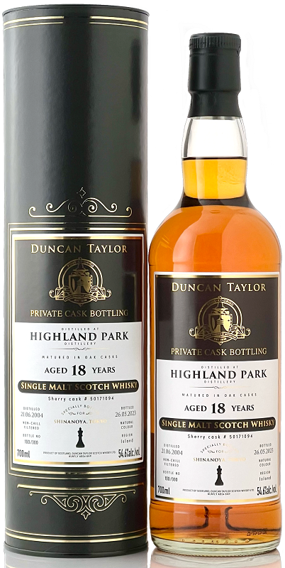 ハイランドパーク[2004] 18年 シェリーカスク for SHINANOYA