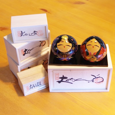 山口県伝統工芸品 大内塗 大内人形 七号 木箱入 なら 山口県の名産品