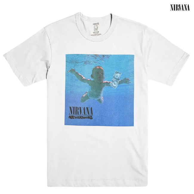 Nirvana / ニルヴァーナ - NEVERMIND ALBUM Tシャツ(ホワイト) | T