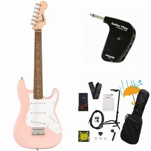 Squier by Fender / Mini Stratocaster Laurel Fingerboard Shell Pink