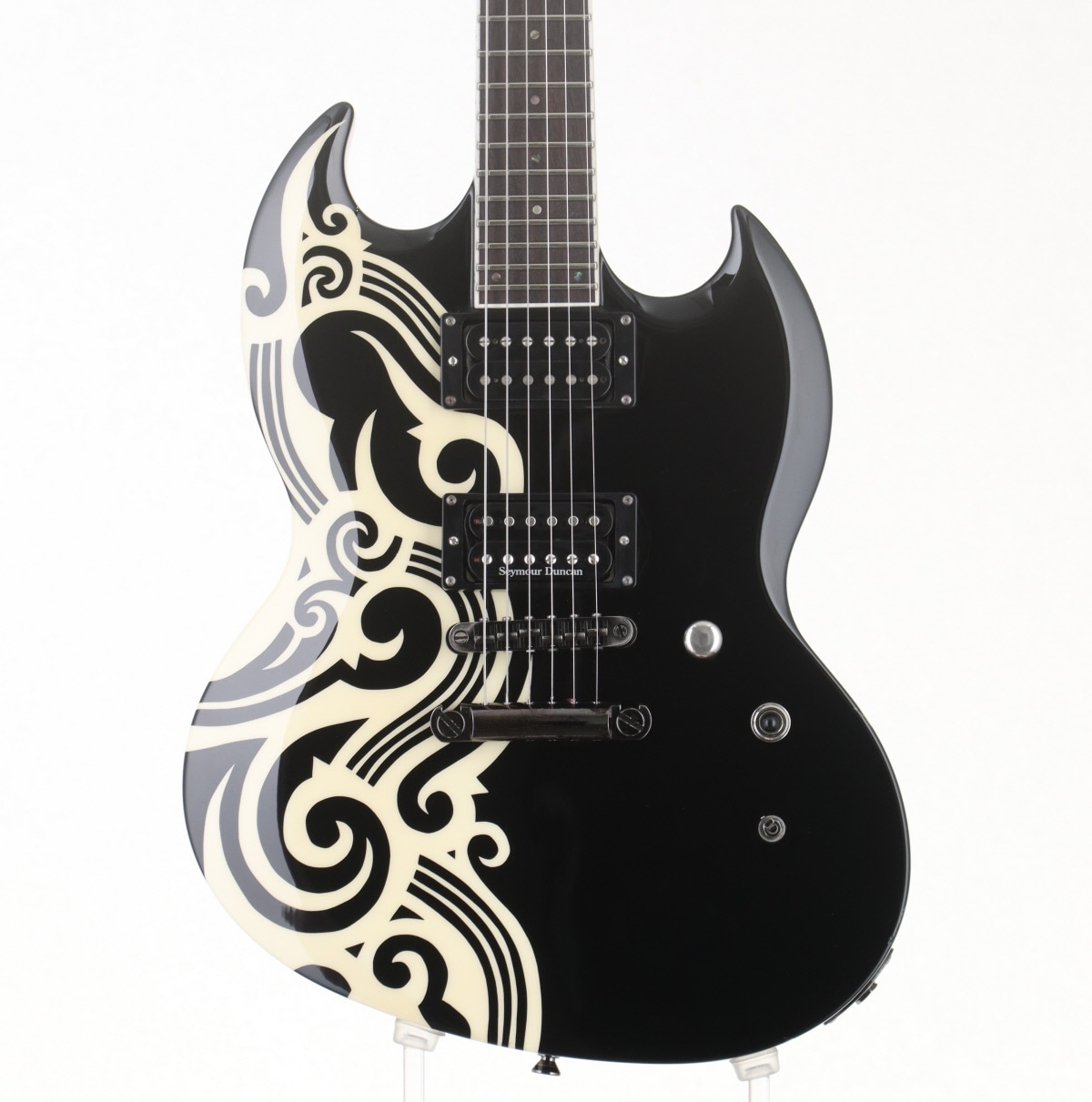 中古】ESP / PM-108VP WAVE MOTION Black w/ Tribal Graphic 【新宿店