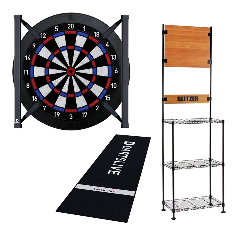 ダーツボード セット ダーツライブホーム & ダーツスタンド BSD21-BK
