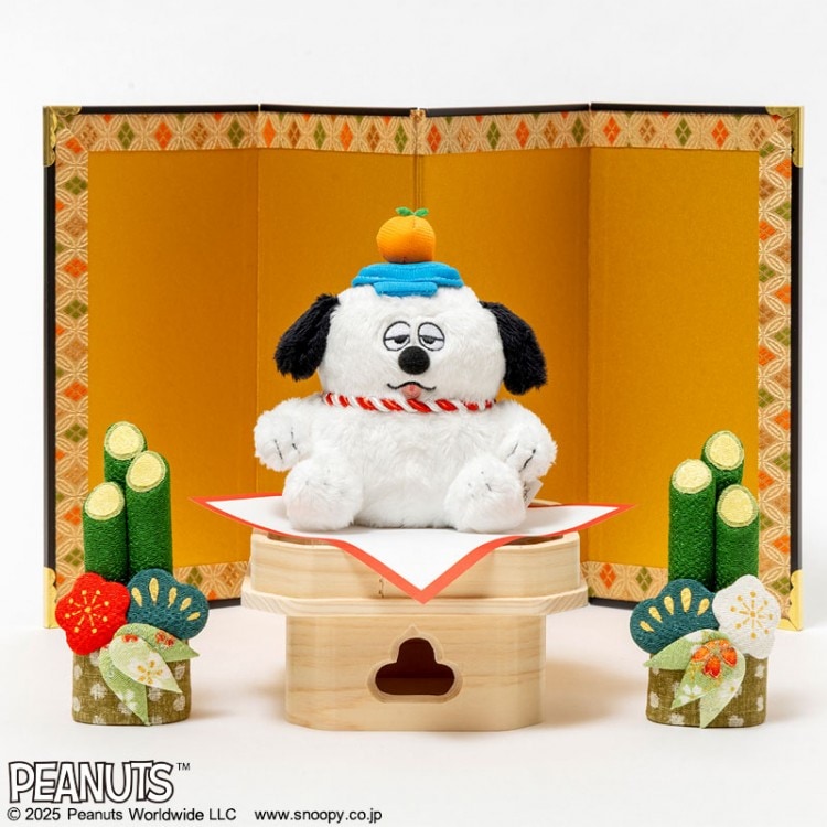 SNOOPY'S BROTHER OLAF 鏡餅オラフのぬいぐるみチャーム BOOK