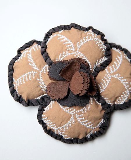 ミナペルホネン正規品 cloud berry ecru ブローチ ミナペルホネン正規