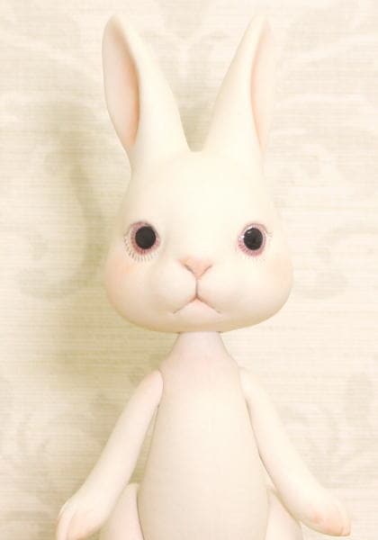 海外作家様作 アートドール うさぎの赤ちゃん 海外作家様作 アート