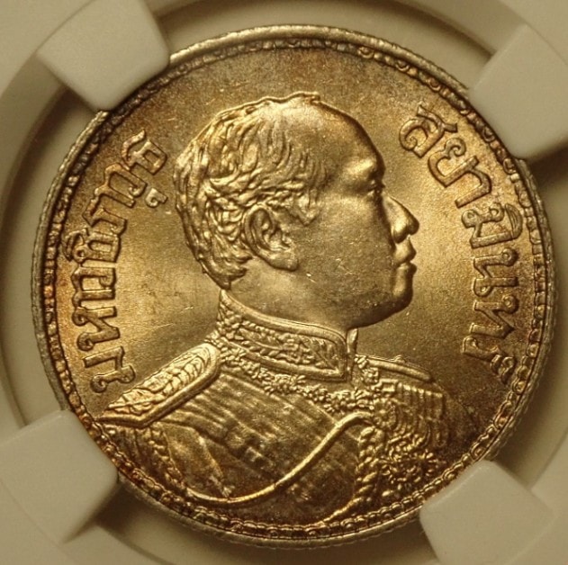 タイ ラーマ5世 銀貨 1バーツ RS122 コレクション タイ ラーマ5世 銀貨