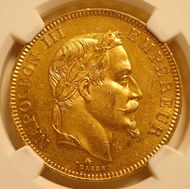 オーストリア ☆ オーストラリア フランツヨーゼフ 20フラン金貨 1892