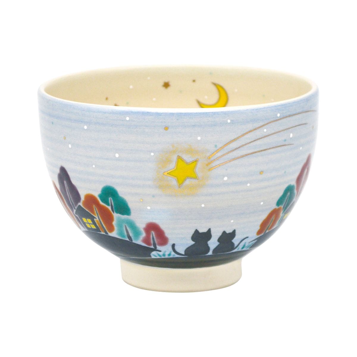 有田焼抹茶茶碗/桂山作/共箱付き/ 径約12.5cm 高さ約7.8 ＜