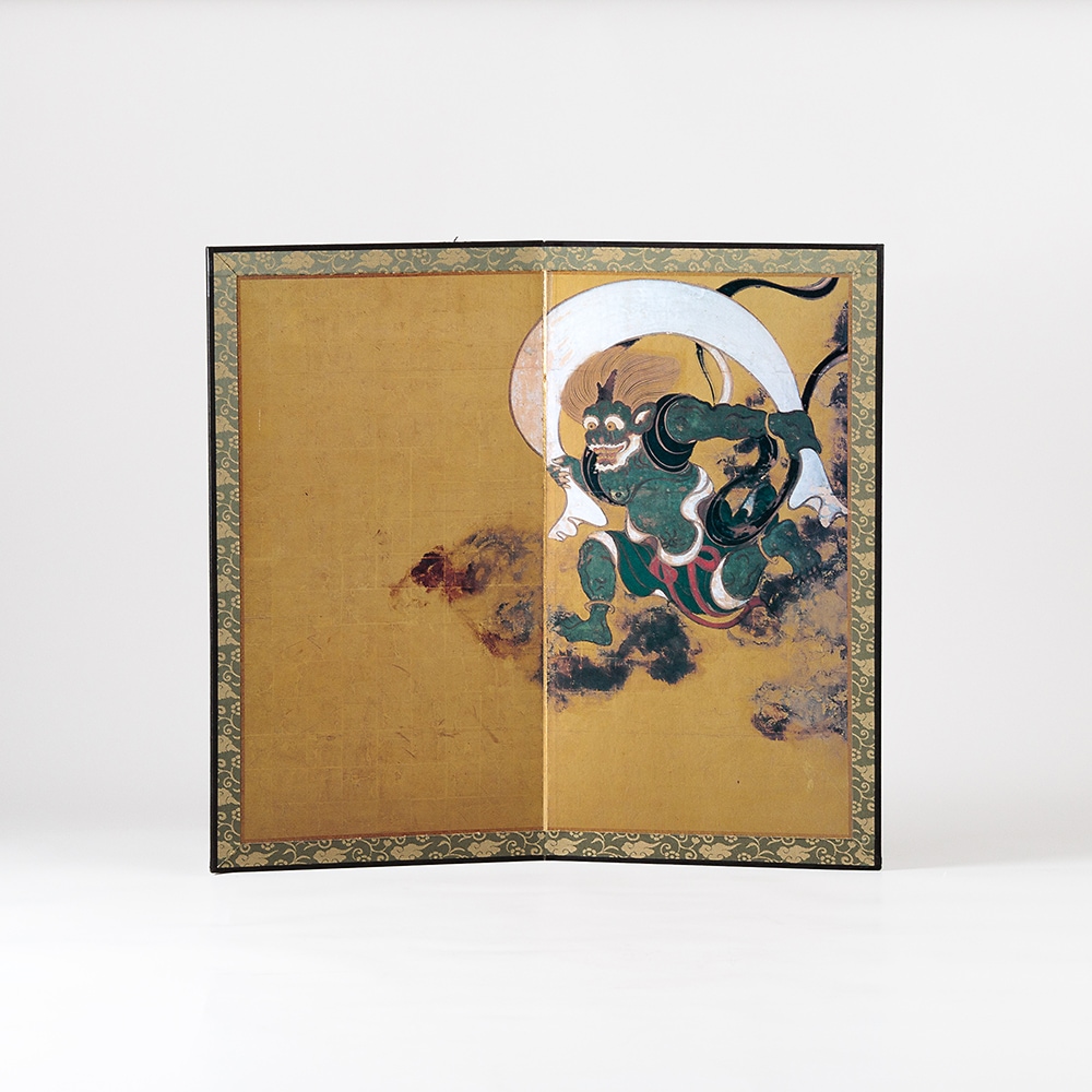 ミニチュア屏風 風神雷神図屏風(俵屋宗達) (大) | ミニチュア屏風