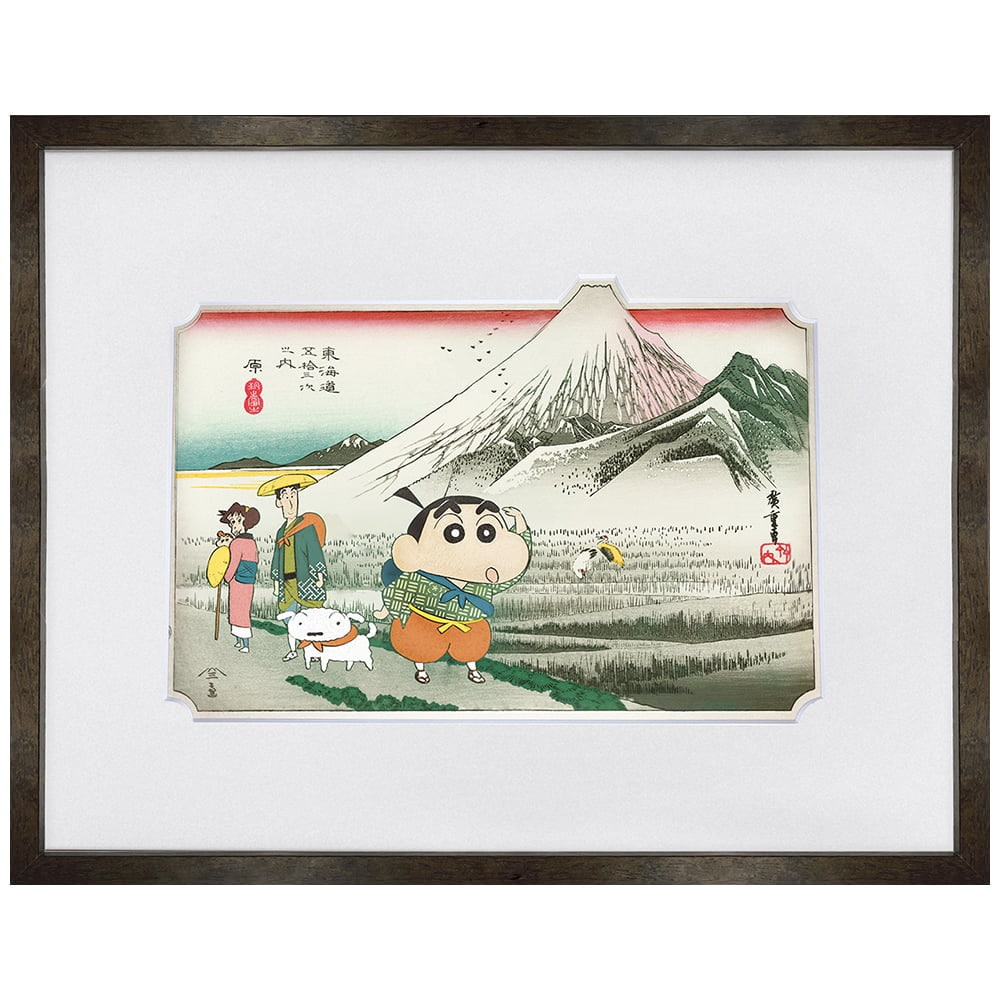 しんちゃん イラスト 複製原画 額縁 木製フレーム クレヨンしんちゃん
