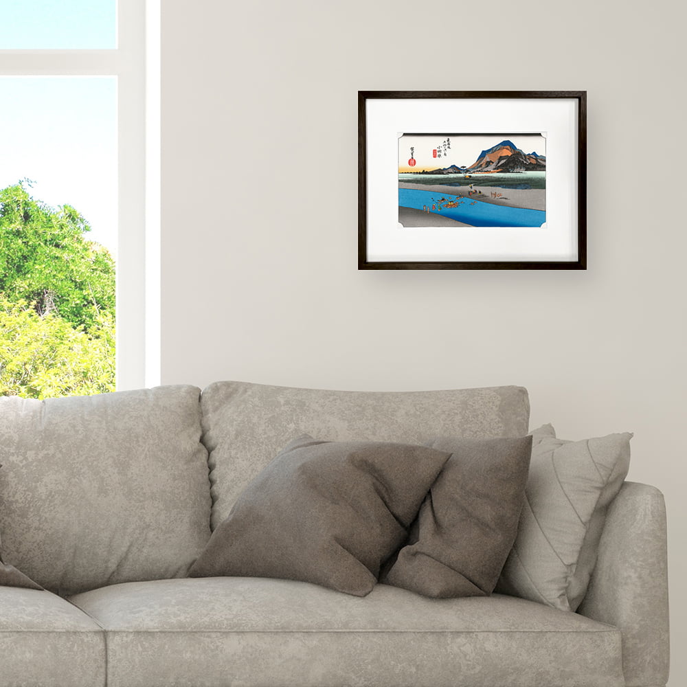 歌川広重「東海道五十三次 小田原 酒匂川」浮世絵木版画｜浮世絵工房