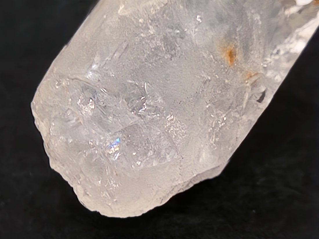 山梨県 乙女鉱山 国産天然水晶 虹入り水晶 784g 国産水晶 国産鉱物