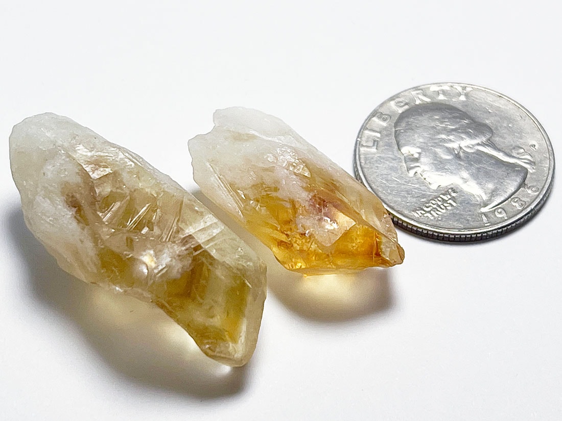 ブラジル産シトリンファントム2個セット